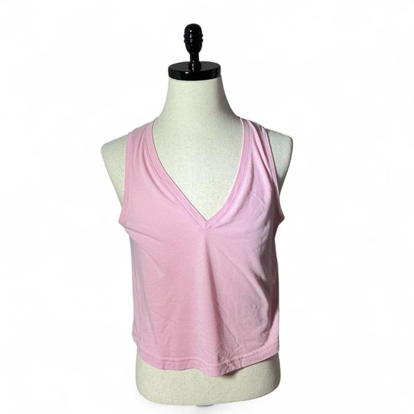 ALO Yoga V-Neck Tank Top Sleeveless Activewear Casual Athletic Gym Shirt - Picture 1 of 4